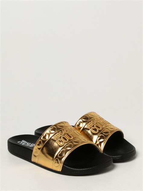 sandali versace oro|farfetch versace sandals.